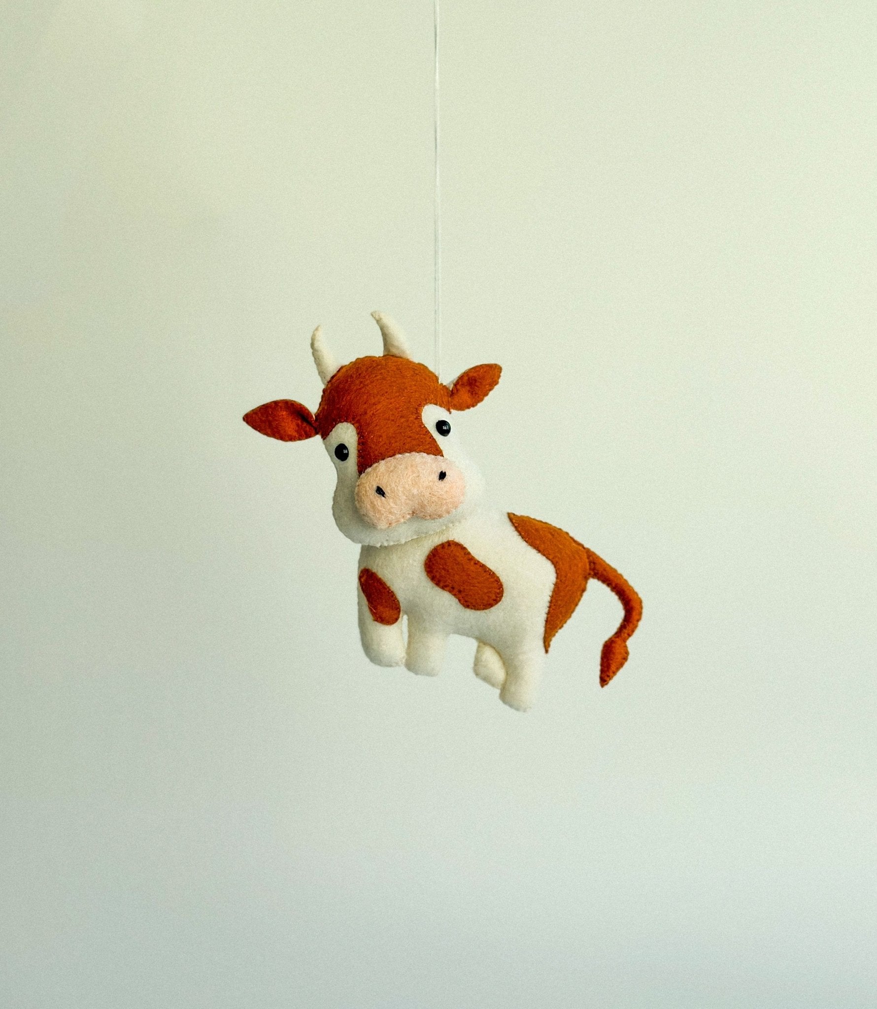 Felt Cow Ornament - WoollyFox